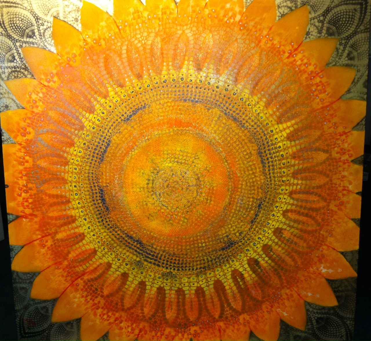 Jesus Salgueiro sunflower painting
